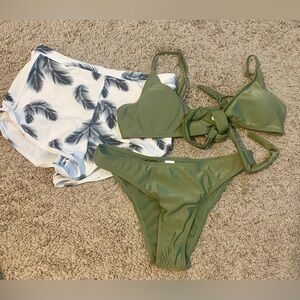 3 piece bathing suit set